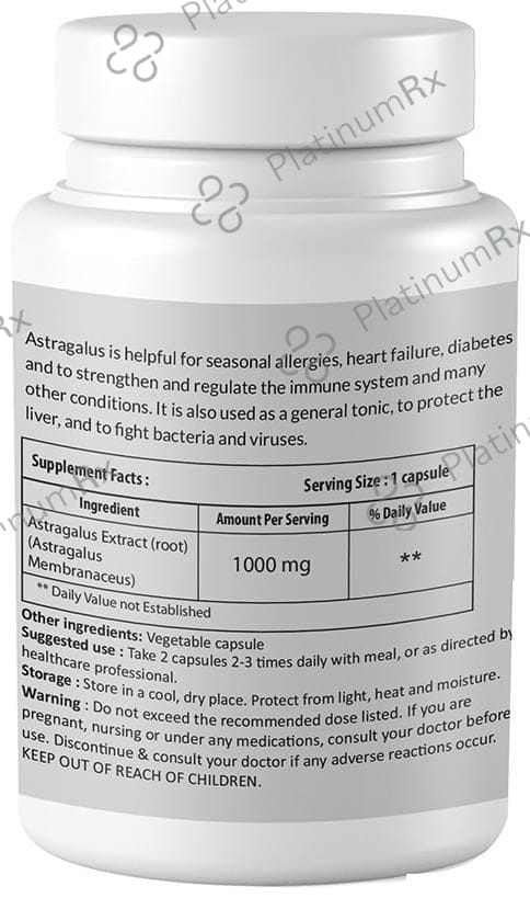 Zinnia Wellness Astragalus Extract Veggie Capsule