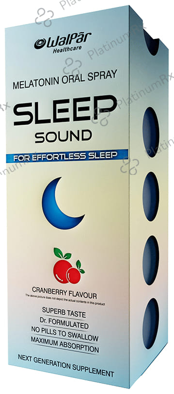 Walpar Sleep Sound Melatonin Oral Spray Cranberry