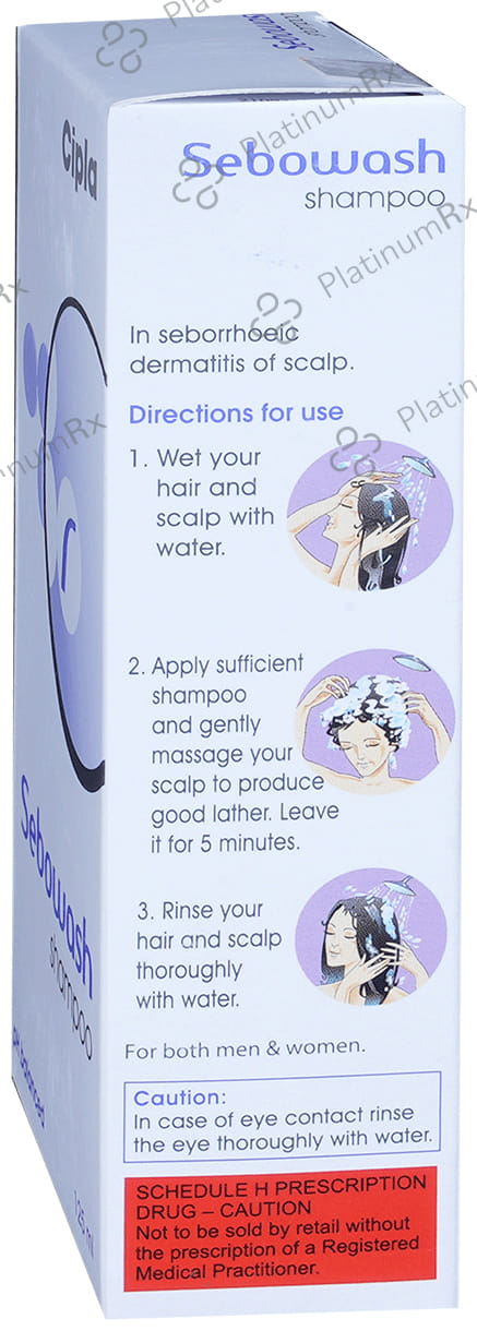 Sebowash 0.01% Shampoo 125ml