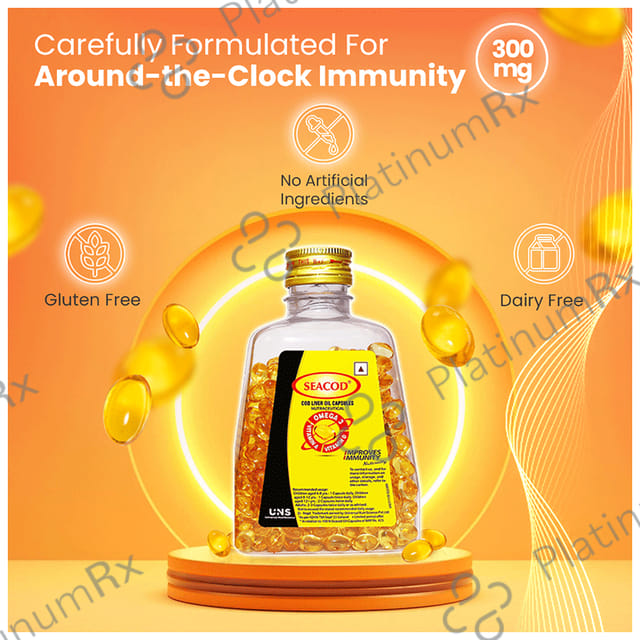Seacod Cod Liver Oil 300mg Capsule 500s
