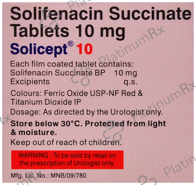 Solicept 10mg Tablet 15s
