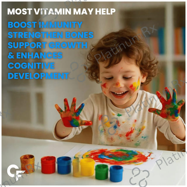 Carbamide Forte Novosules Kids Multivitamin - Gummies for Energy, Brain & Gut Health - Flavour Mango, Strawberry & Orange 60 gummies