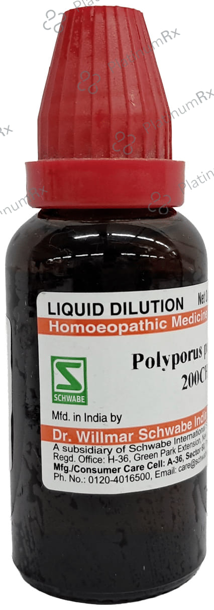 Dr Willmar Schwabe India Polyporus Pinicola Dilution 200 CH