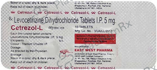 Cetrezol L 5mg Tablet 10s