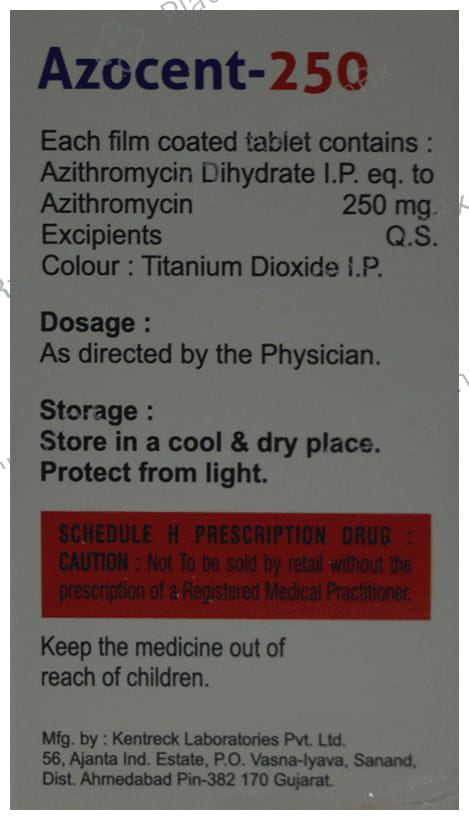 Azocent 250 Tablet