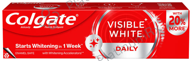 Colgate Visible White Teeth Whitening Fluoride Toothpaste 50gm