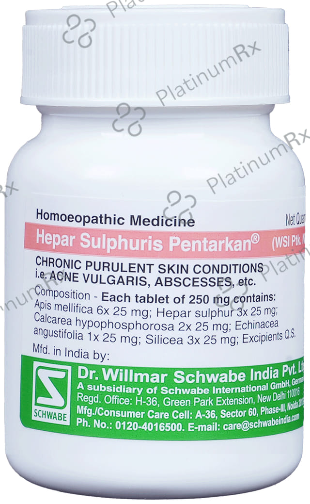 Dr Willmar Schwabe India Hepar Sulphuris Pentarkan Tablet