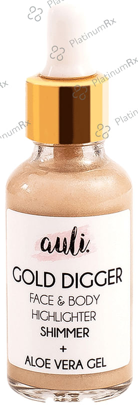 Auli Gold Digger Face & Body Highlighter Shimmer+Aloe Vera Gel