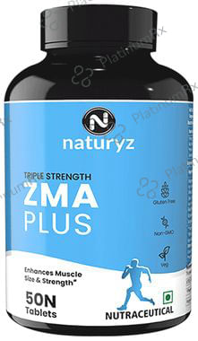 Naturyz Triple Strength ZMA Plus with Magnesium, Zinc, Tribulus, Vitamin B6 Tablet