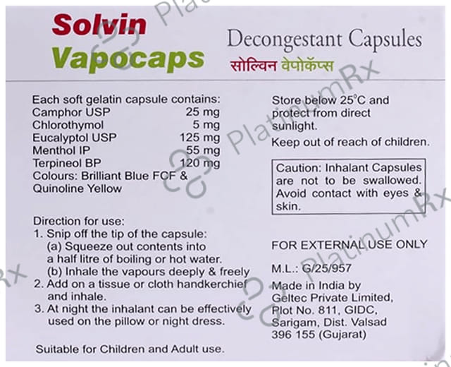 Solvin Vapocaps 10s