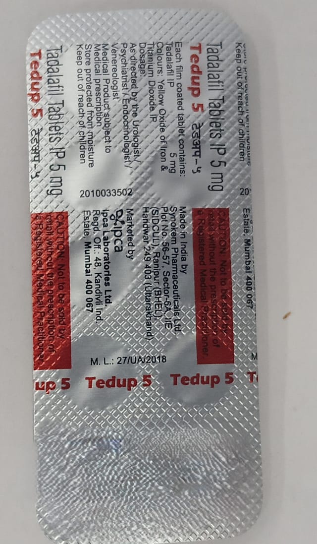 Tedup 5mg Tablet 10s