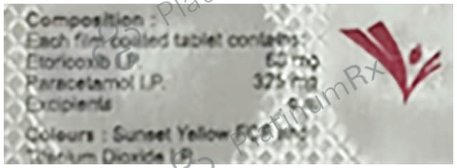 Torib P 60/325mg Tablet 10s