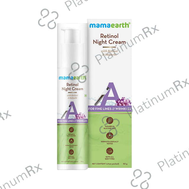 Mamaearth Retinol Night Cream - Paraben & Silicone-Free - For All Skin Types