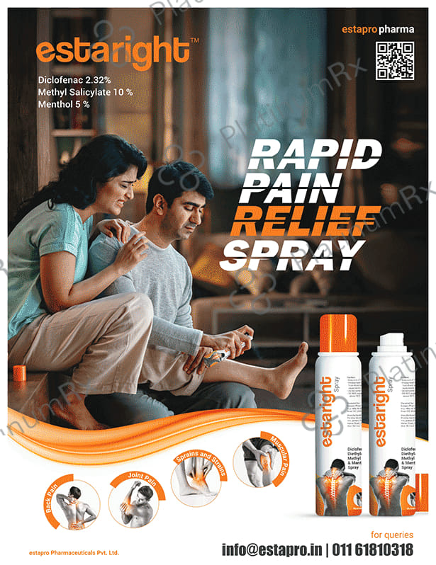 Estaright Spray (55gm Each) 1 Bottle