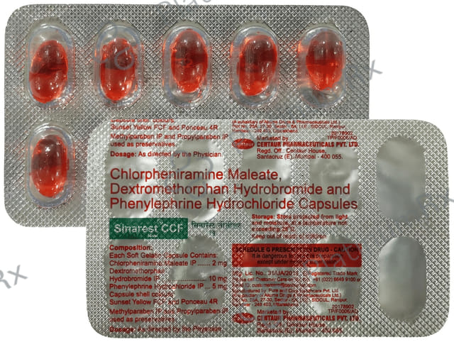 Sinarest Ccf Capsule 10s