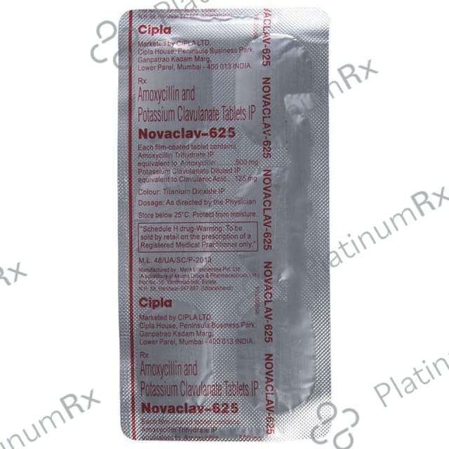Novaclav 625mg Tablet 10s
