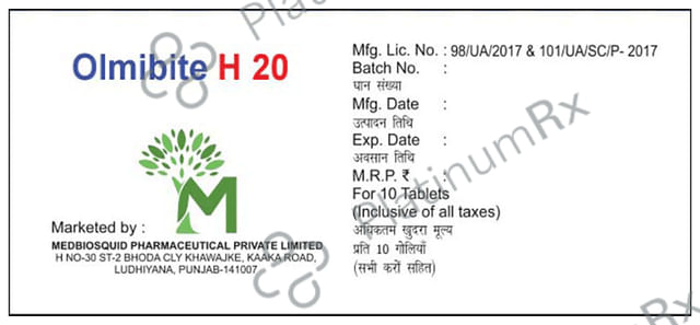 Olmibite H 20 Tablet