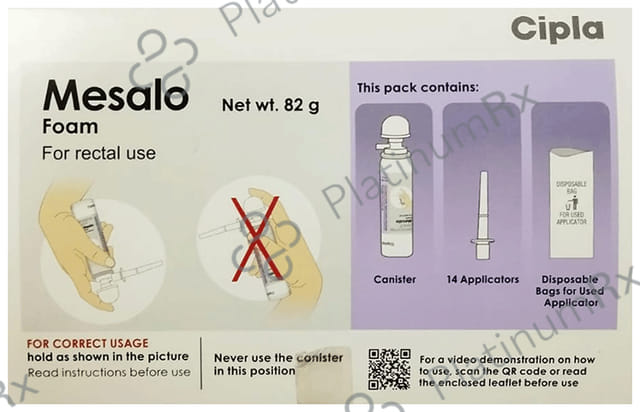 Mesalo Foam 1000mg Enema 82gm