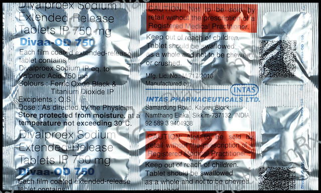 Divaa OD 750mg Tablet ER 10s