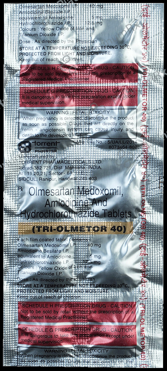 Tri Olmetor 5/12.5/40mg Tablet 10s