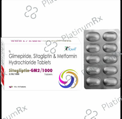 Sitagliptin GM 2/1000/50mg Tablet 10s