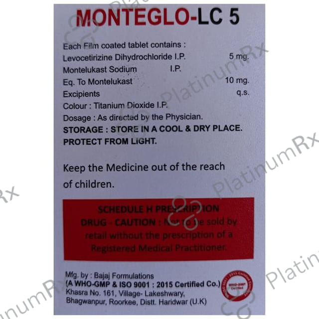 Monteglo-LC 5 Tablet