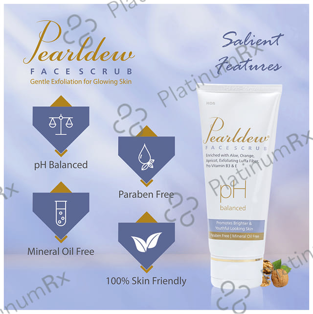 Pearldew Face Scrub (100gm Each) 2 Tubes