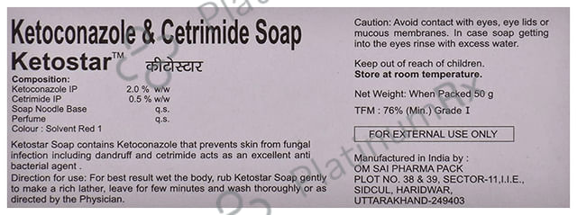 Ketostar Soap 50gm