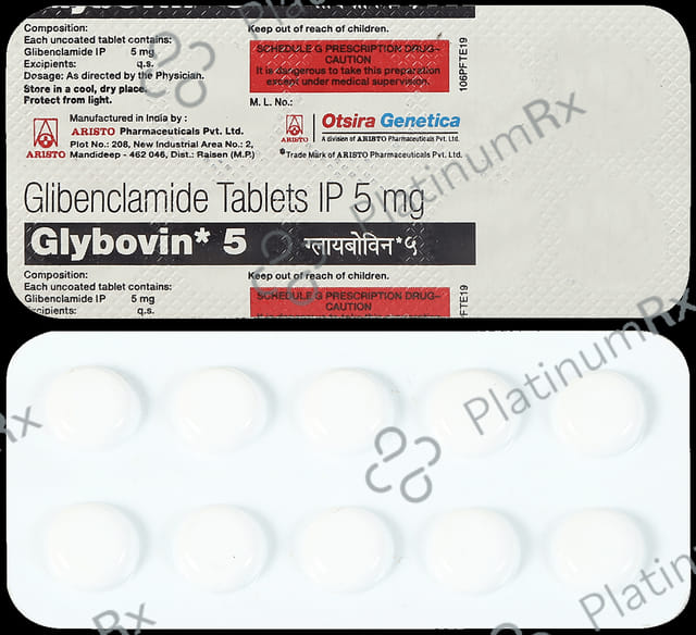 Glybovin 5mg Tablet 10s