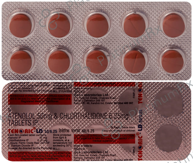 Tenoric LD 50/6.25mg Tablet 10s