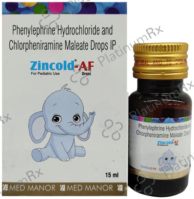 Zincold AF 2/5mg Oral Drops 15ml