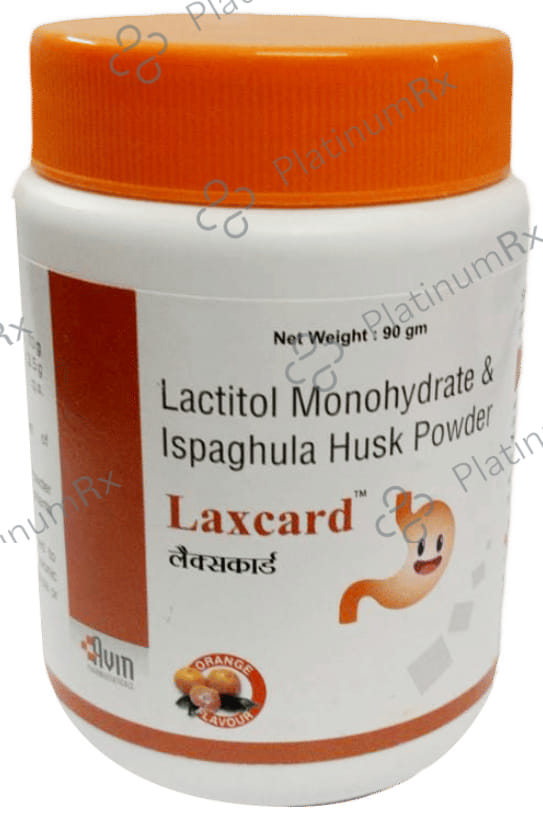 Laxcard Husk Orange Flavour Powder 90gm
