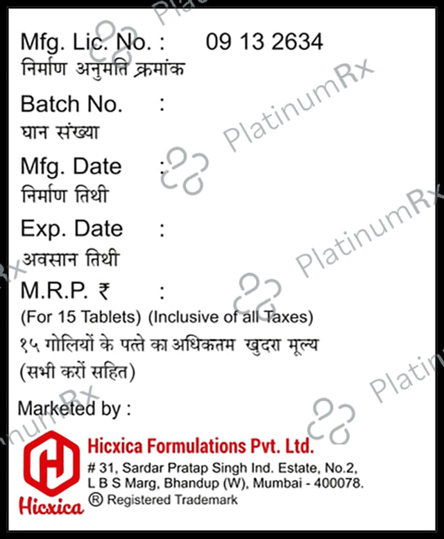 Hicxamet SR 1000 Tablet