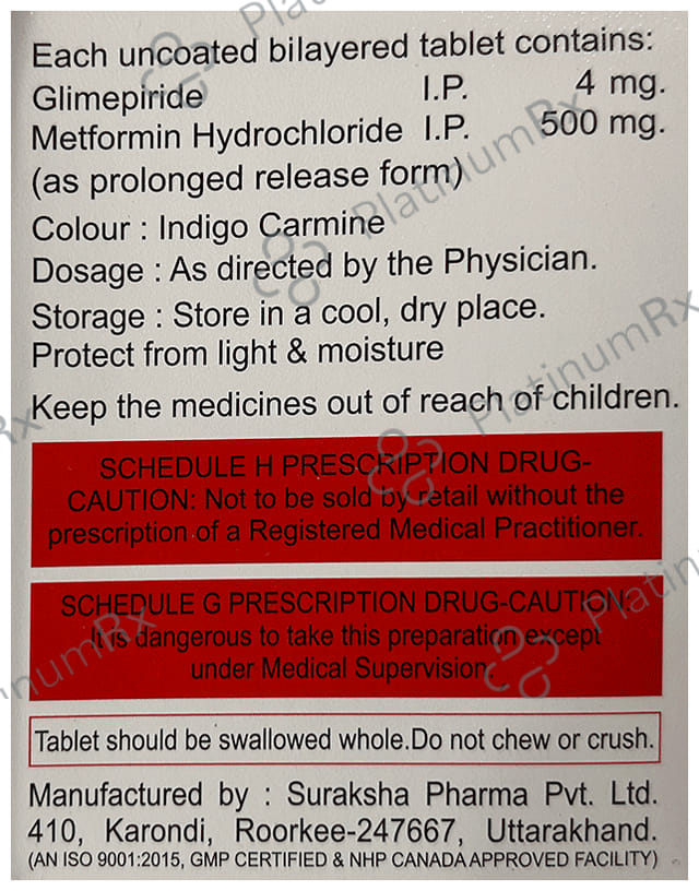 Sugatab M 4 Tablet PR 15s