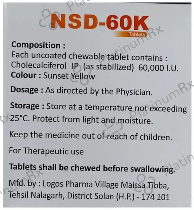 NSD 60K Chewable Tablet 4s