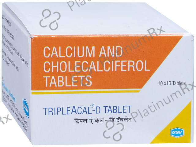 TripleACal D 150mg/500IU Tablet 10s
