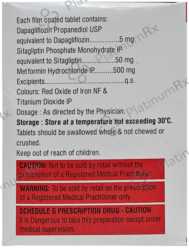 Gluxit Trio 5/500/50mg Tablet 15s