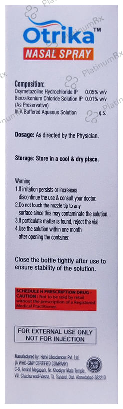 Otrika Nasal Spray