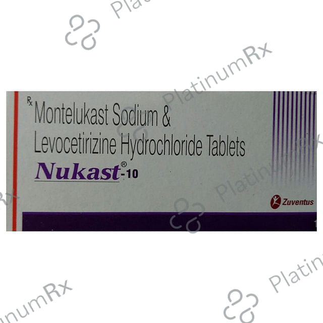 Nukast 5/10mg Tablet 10s