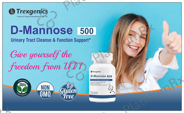 Trexgenics D-Mannose 500mg Veg. Capsules