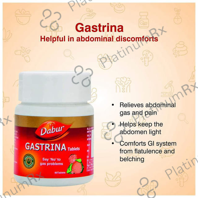 Dabur Gastrina Tablet - Relieves Abdominal Gas & Pain