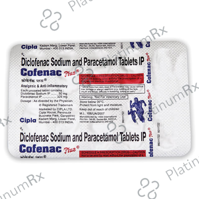 Cofenac Plus 50mg/325mg Tablet