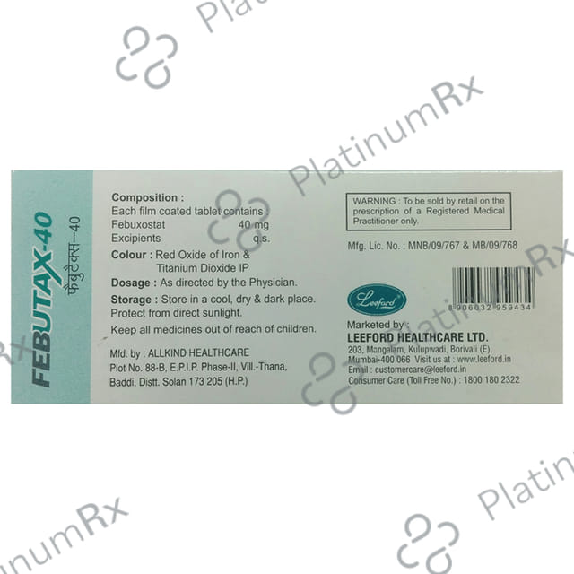 Febutax 40mg Tablet 10s