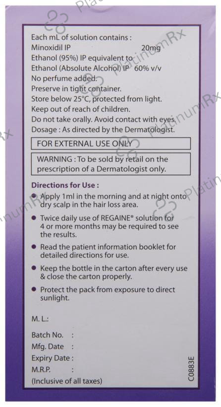 Regaine 2% Solution 60ml