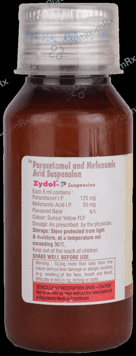 Zydol P 50/125mg Syrup 60ml