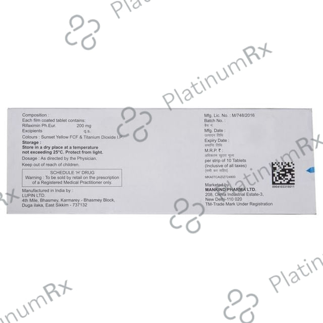 Rifastop 200mg Tablet 10s