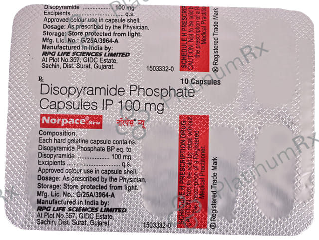 Norpace New 100mg Capsule 10s