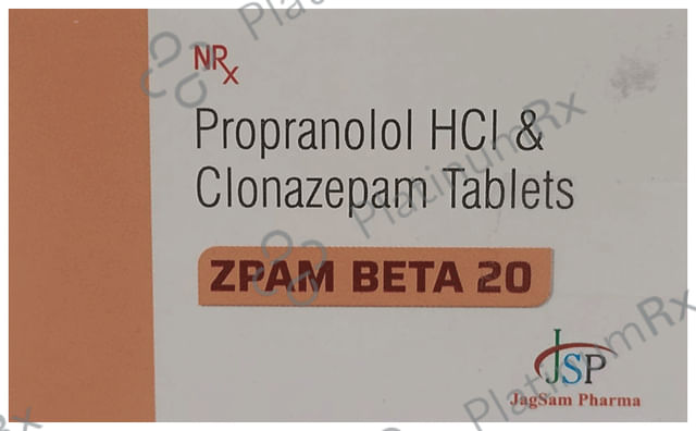 Zpam Beta 0.25/20mg Tablet