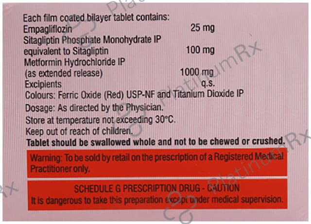 Istamet Empa 25/100/1000mg Tablet 10s