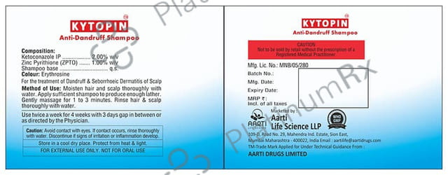 Kytopin Anti Dandruff Shampoo 5ml